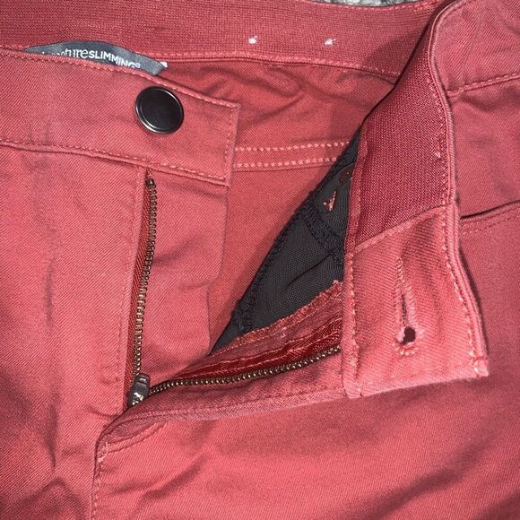 Christopher & Banks Womens 6 Signature Slimming Straight Leg Pants Coral Stretch - Picture 2 of 8